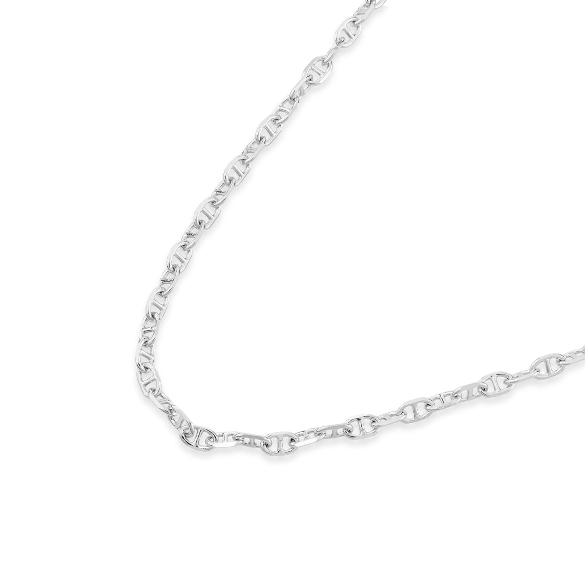 Argento Silver Mini Marinier Chain Necklace