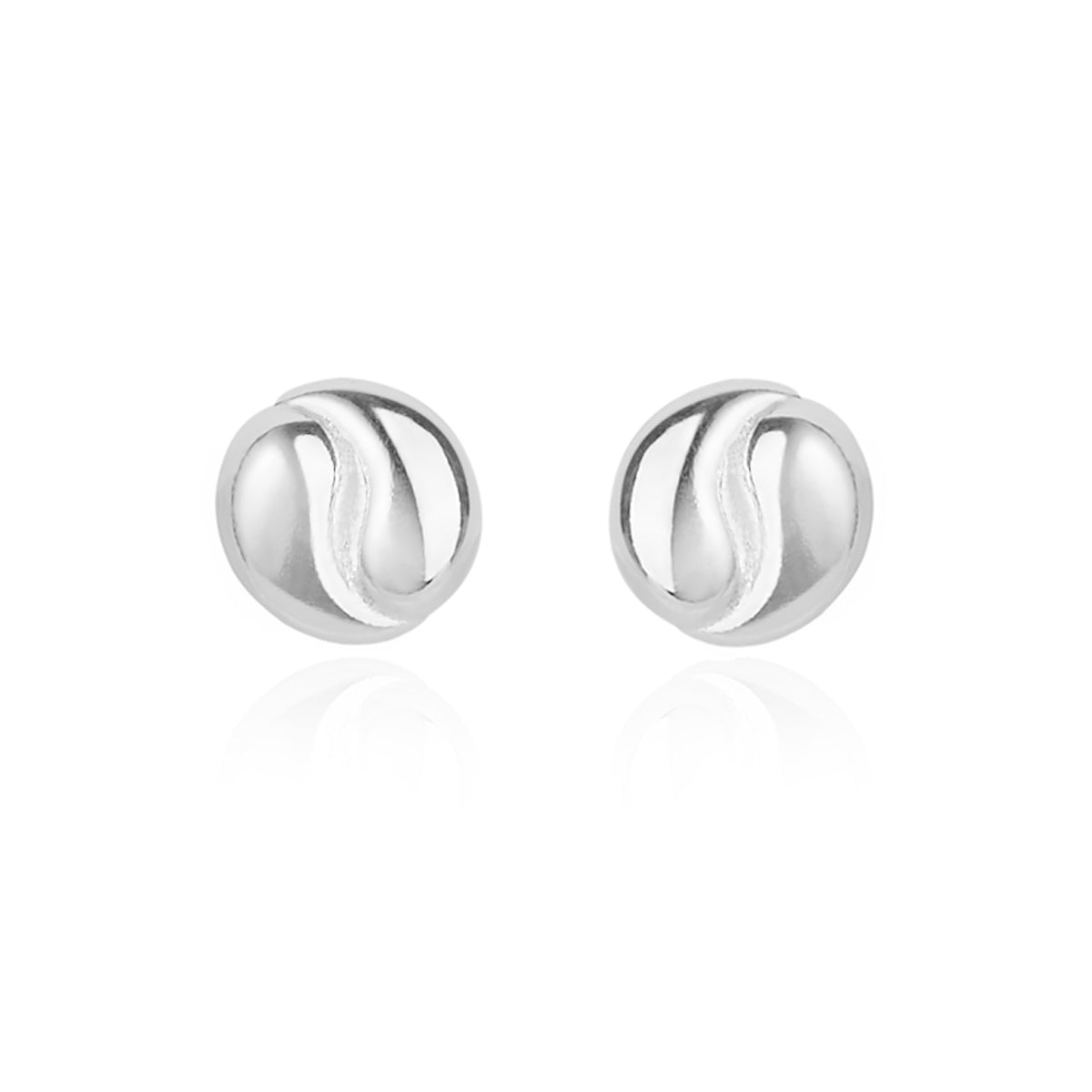 Argento Silver Puff Mini Knot Stud Earrings