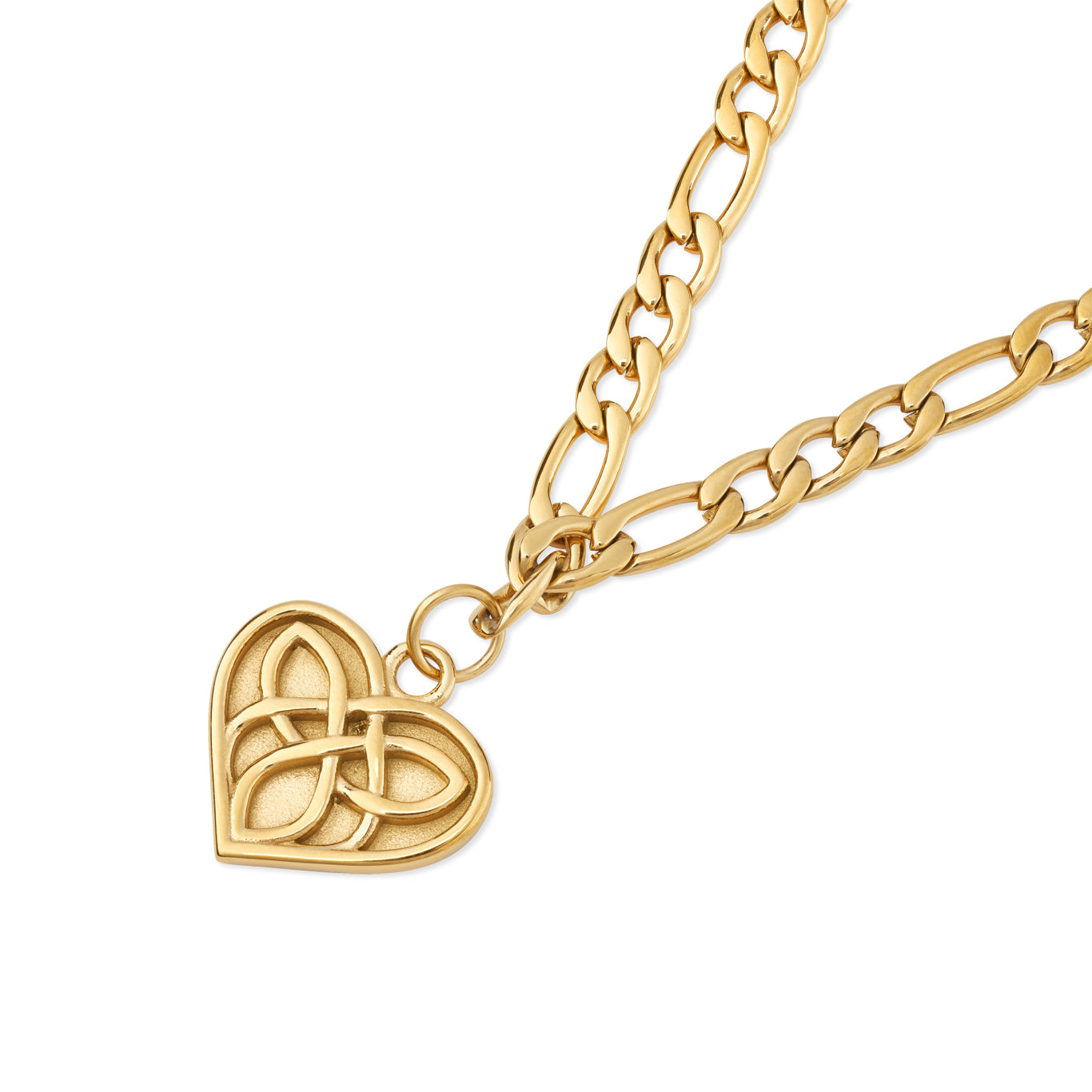 Over & Over Gold Stainless Steel 14k Celtic Love Necklace
