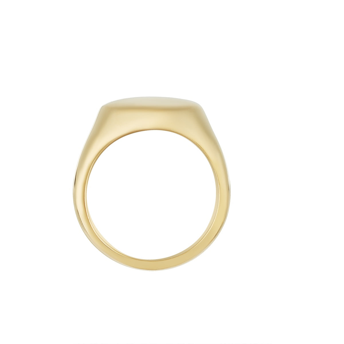 Over & Over 14k Gold Stainless Steel Solid Heart Ring