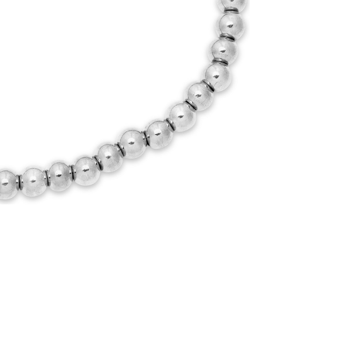 Over & Over Silver Ball Beaded Bracelet