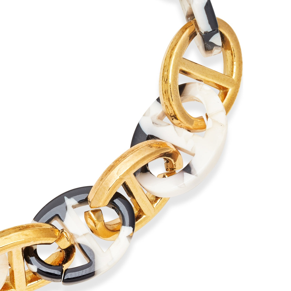 Over & Over Gold Tortoiseshell Chain Bracelet