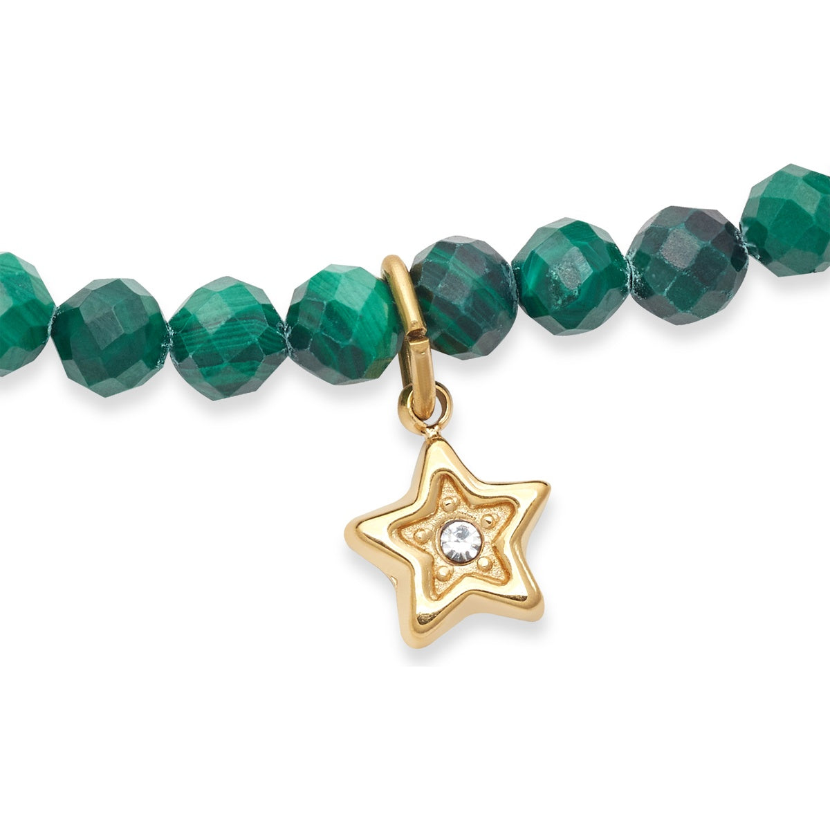 Over & Over Gold Malachite Star Beaded Bracelet