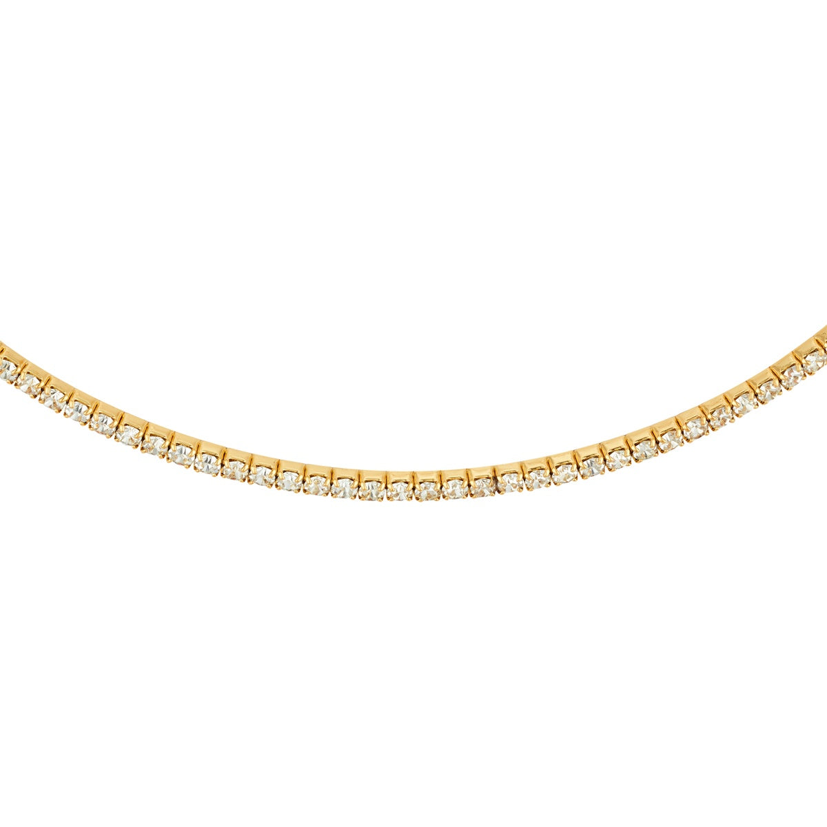 August Woods Gold Pavé Torque Necklace