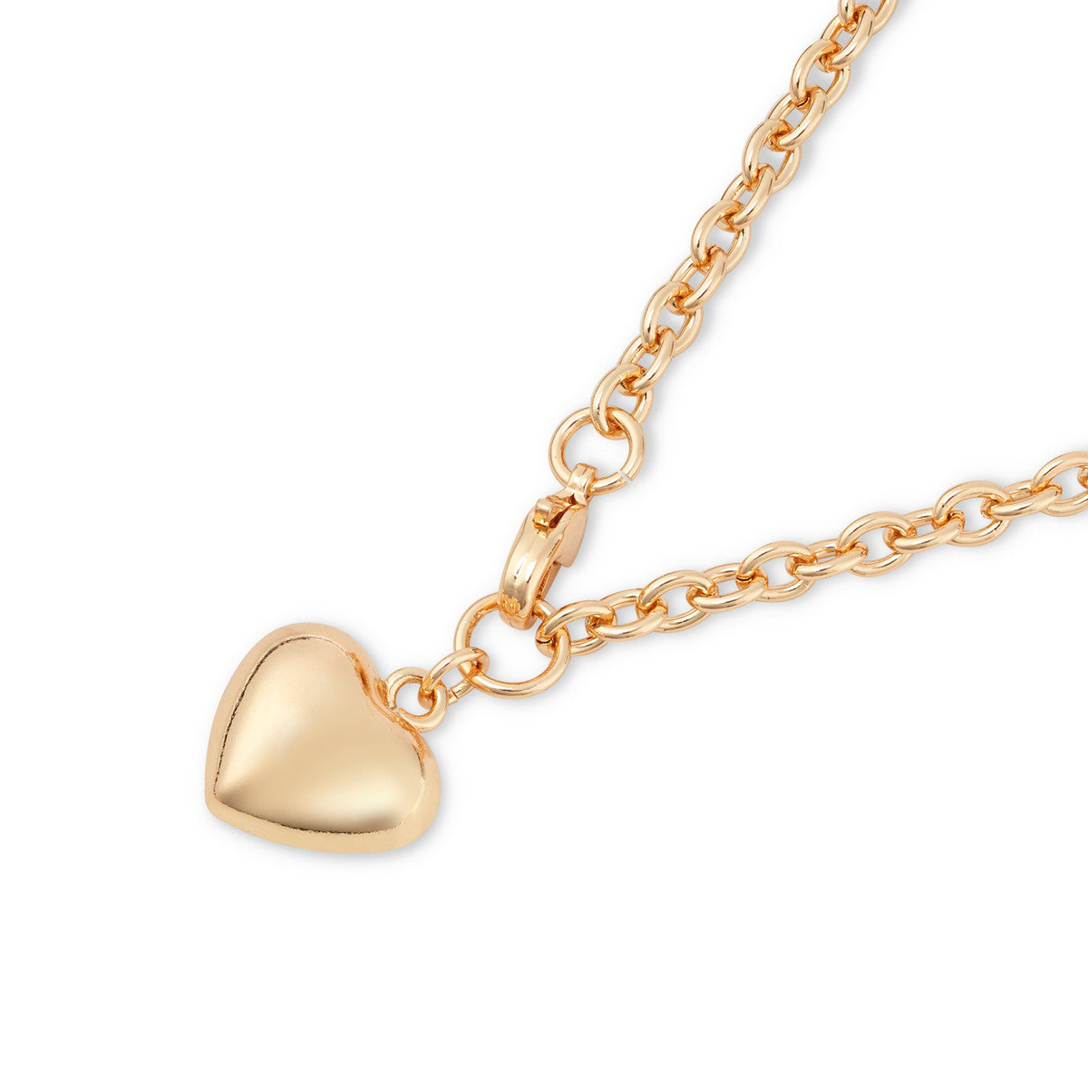 August Woods Gold Statement Puffy Necklace