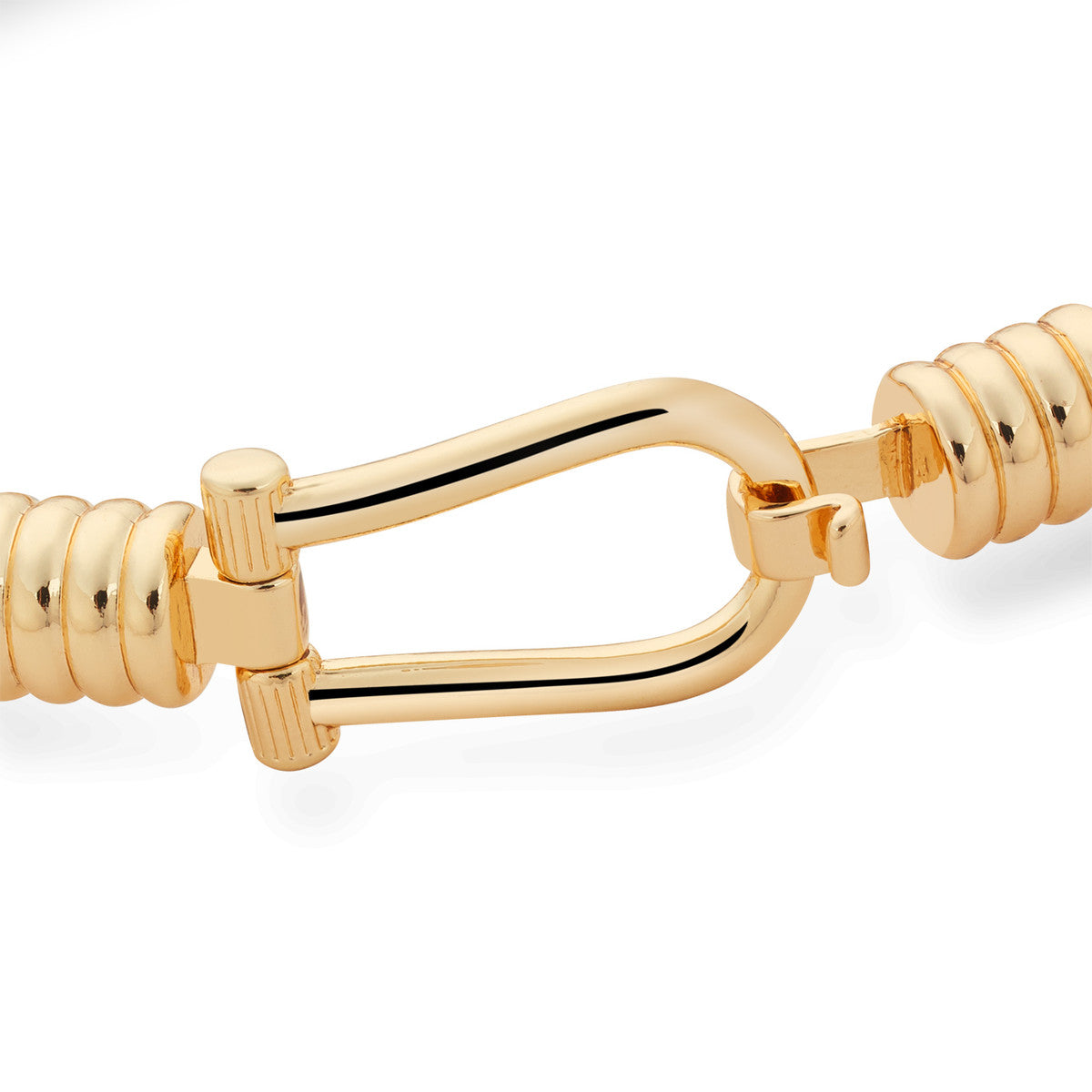 August Woods Gold Cable Clasp Bangle