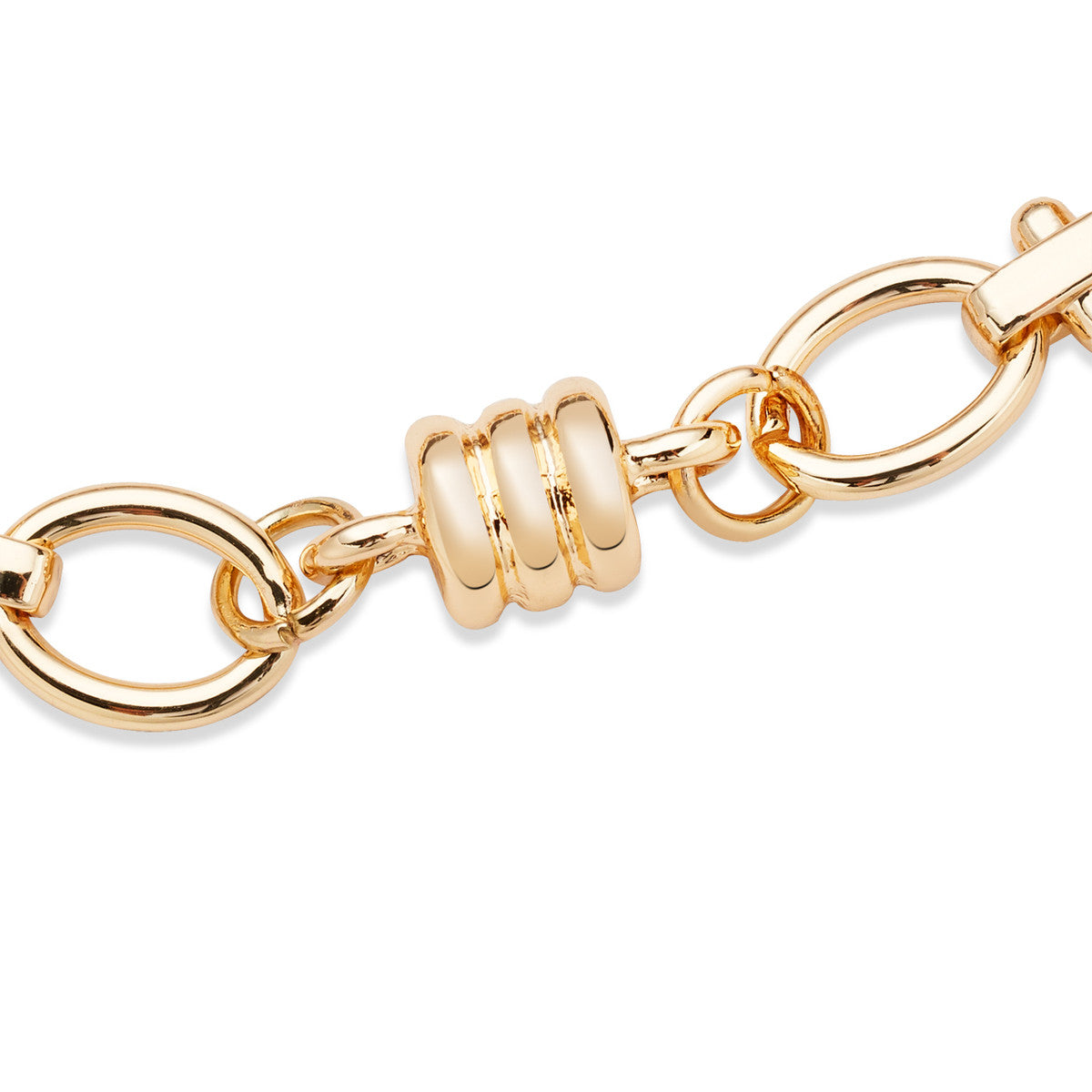 August Woods Gold Vintage Circle Link Bracelet