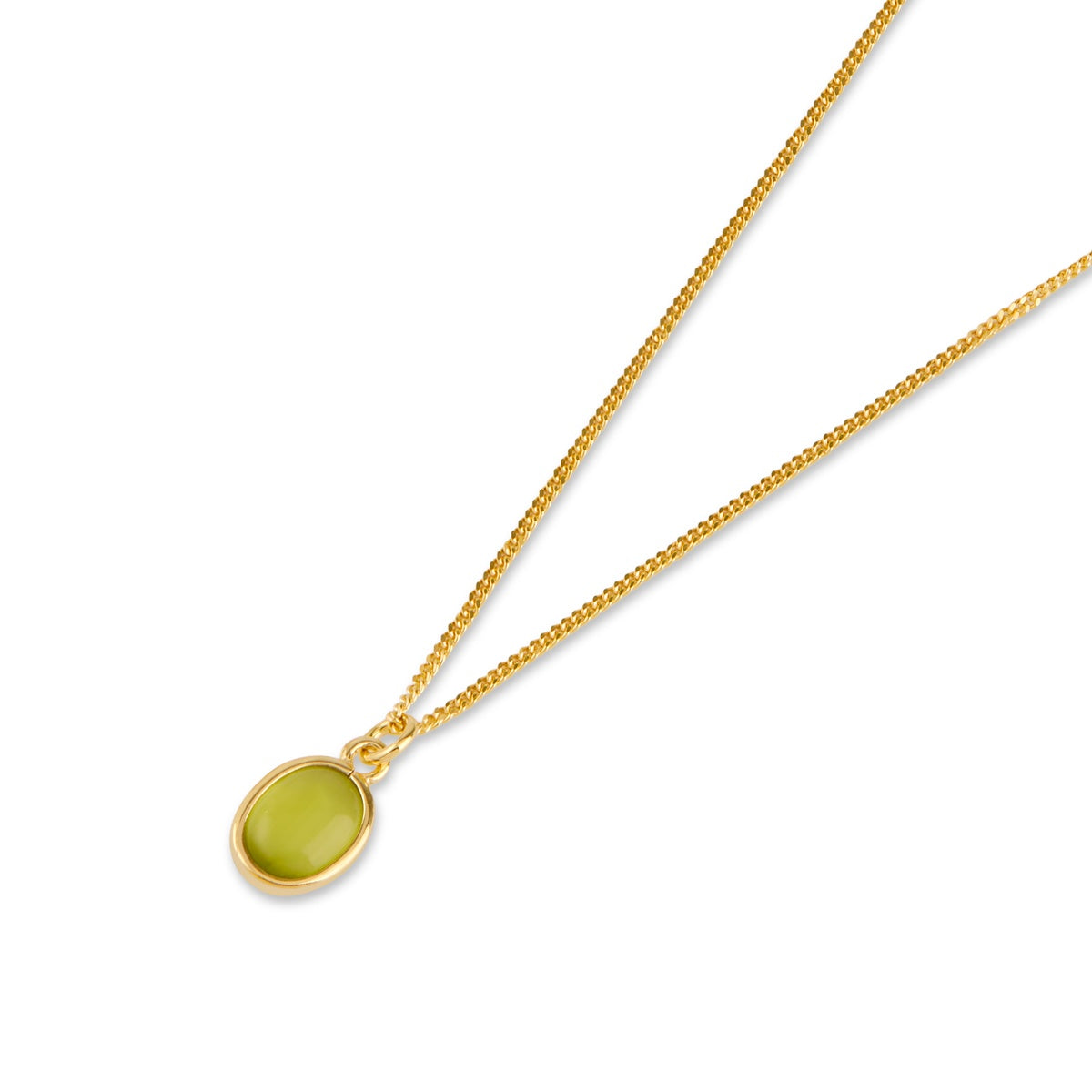 Argento Gold Peridot Chain Necklace