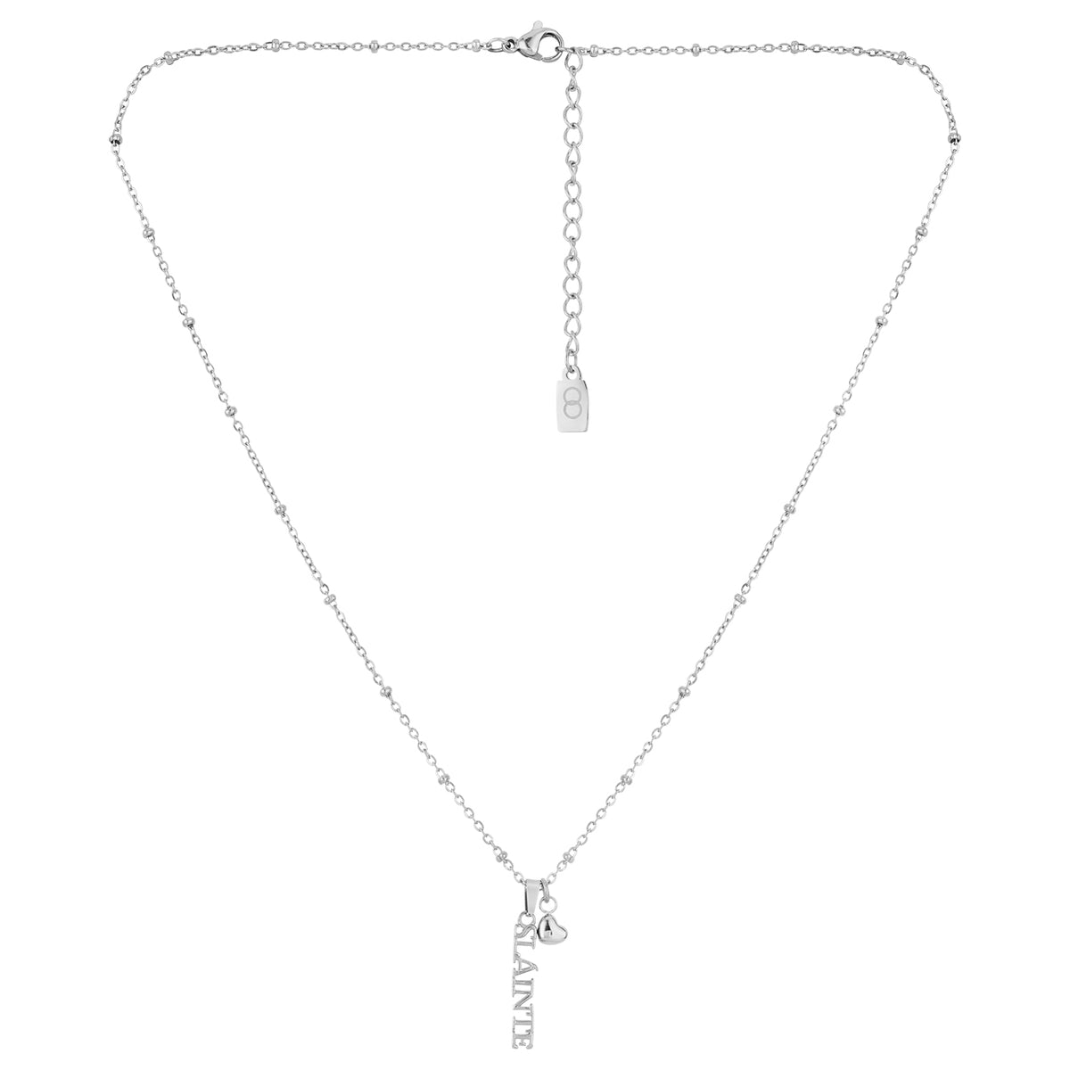 Over & Over Silver Stainless Steel Sláinte Necklace