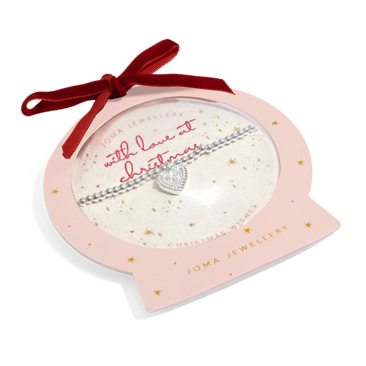 Joma Snowglobe A Little With Love At Christmas Bracelet