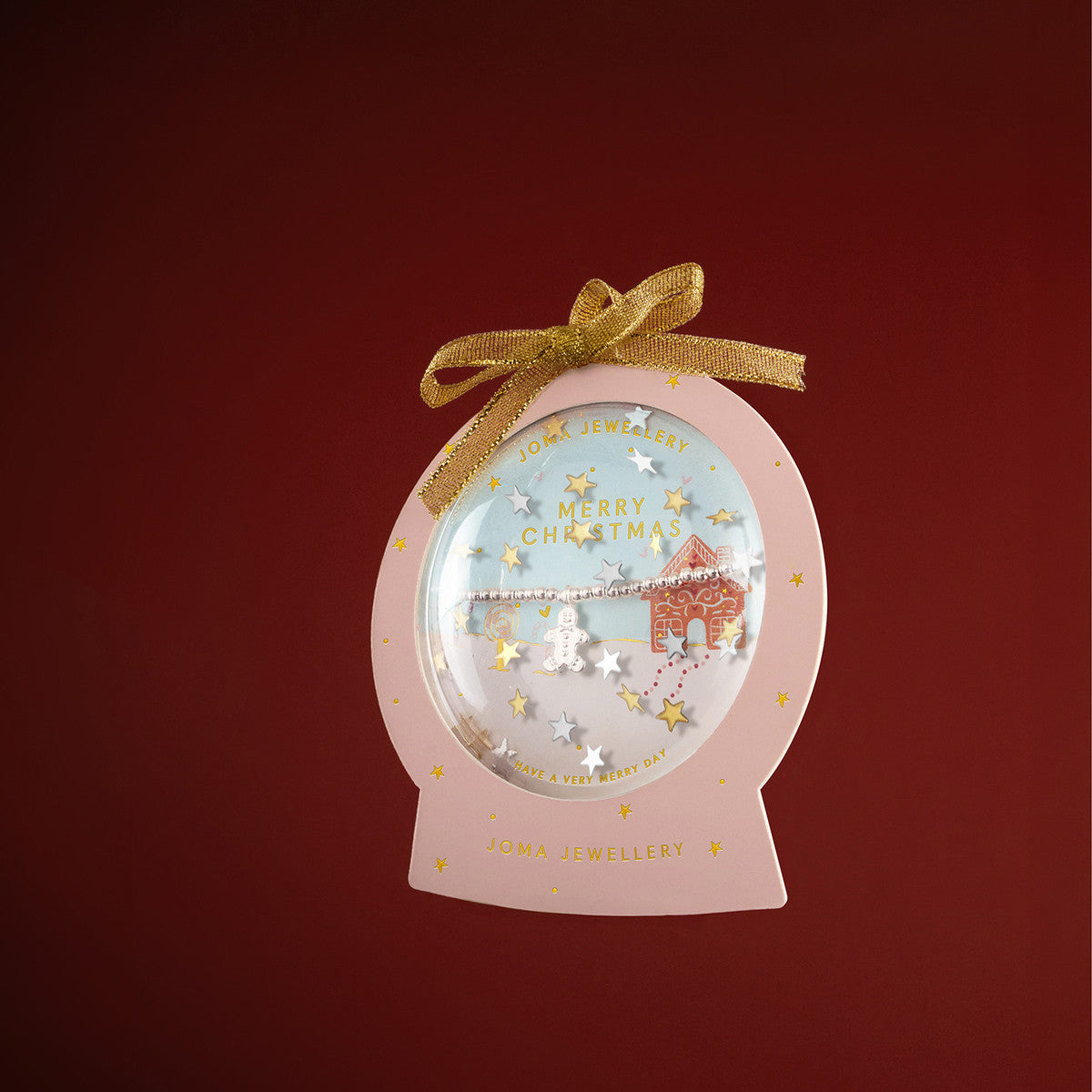Joma Kids' Snowglobe A Little Merry Christmas Bracelet