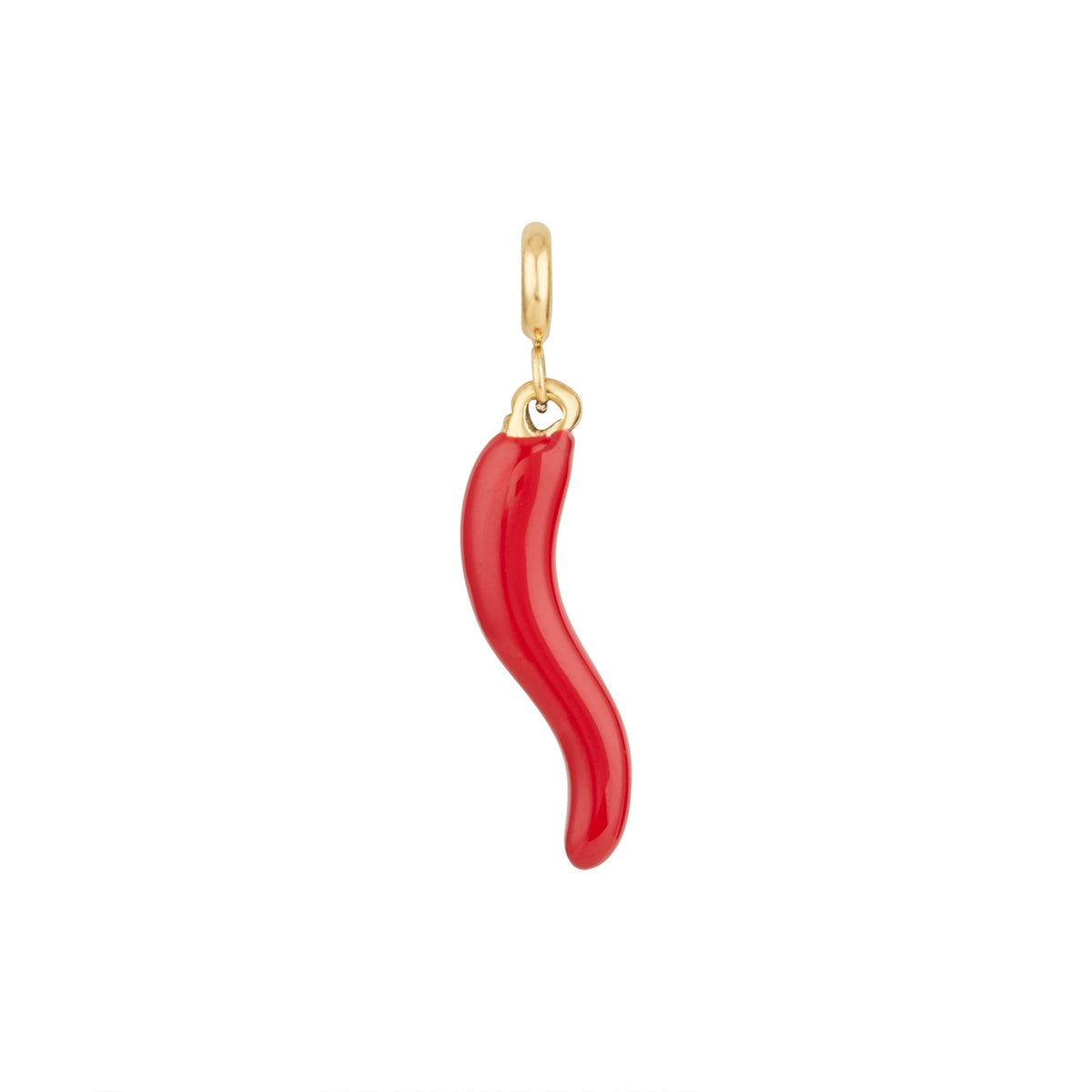 Over & Over 14k Gold Stainless Steel Cornicello Horn Charm