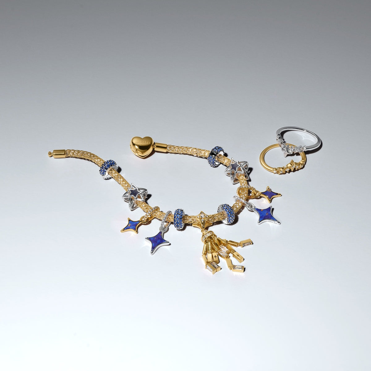Pandora Silver Tiara Stars Ring
