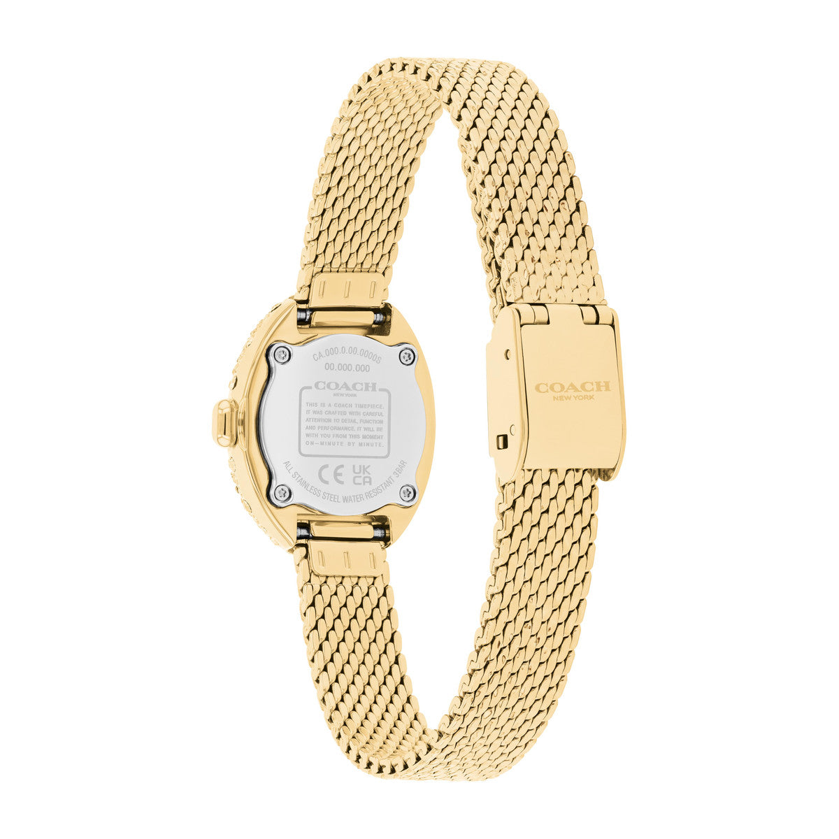 Coach Gold Sammy Oval Sparkle Bracelet Watch