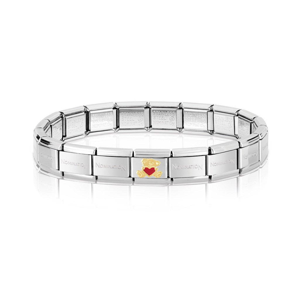 Nomination Bear With Heart Charm