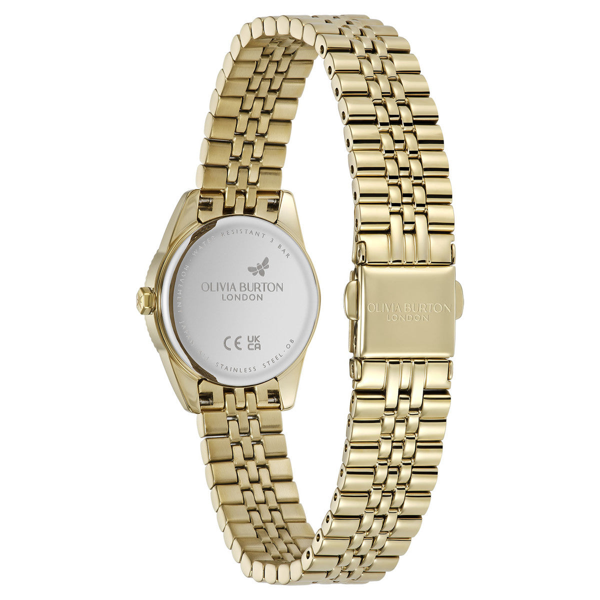 Olivia Burton Gold Highbury Yellow Dial Watch