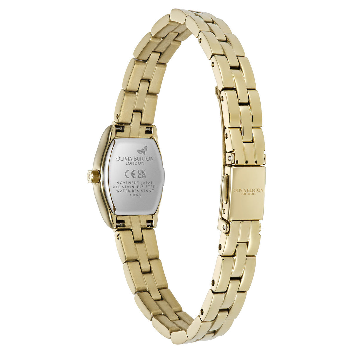 Olivia Burton Gold Cambridge Tonneau Green Dial Watch