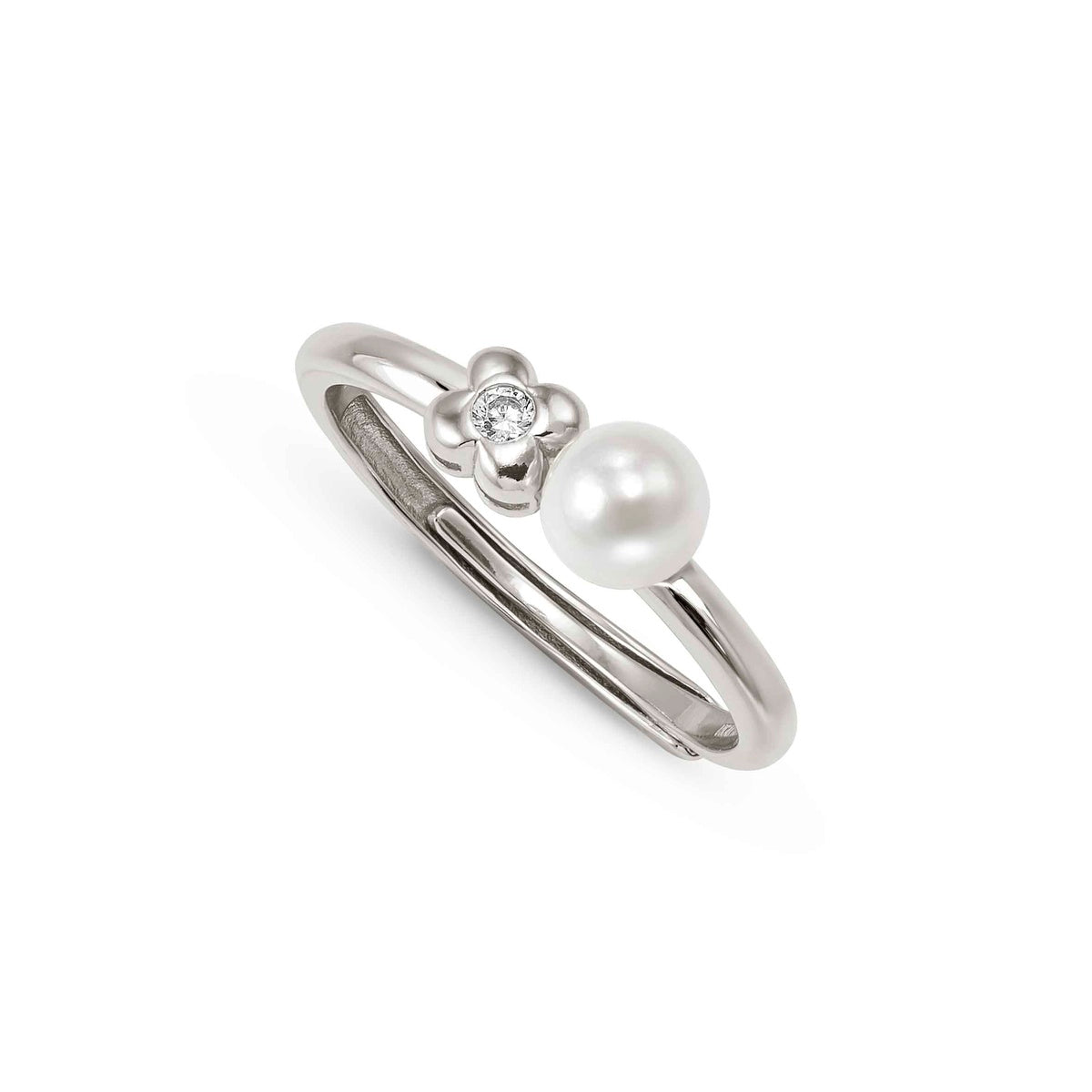 Nomination Silver Pearls Loop Flower Ring
