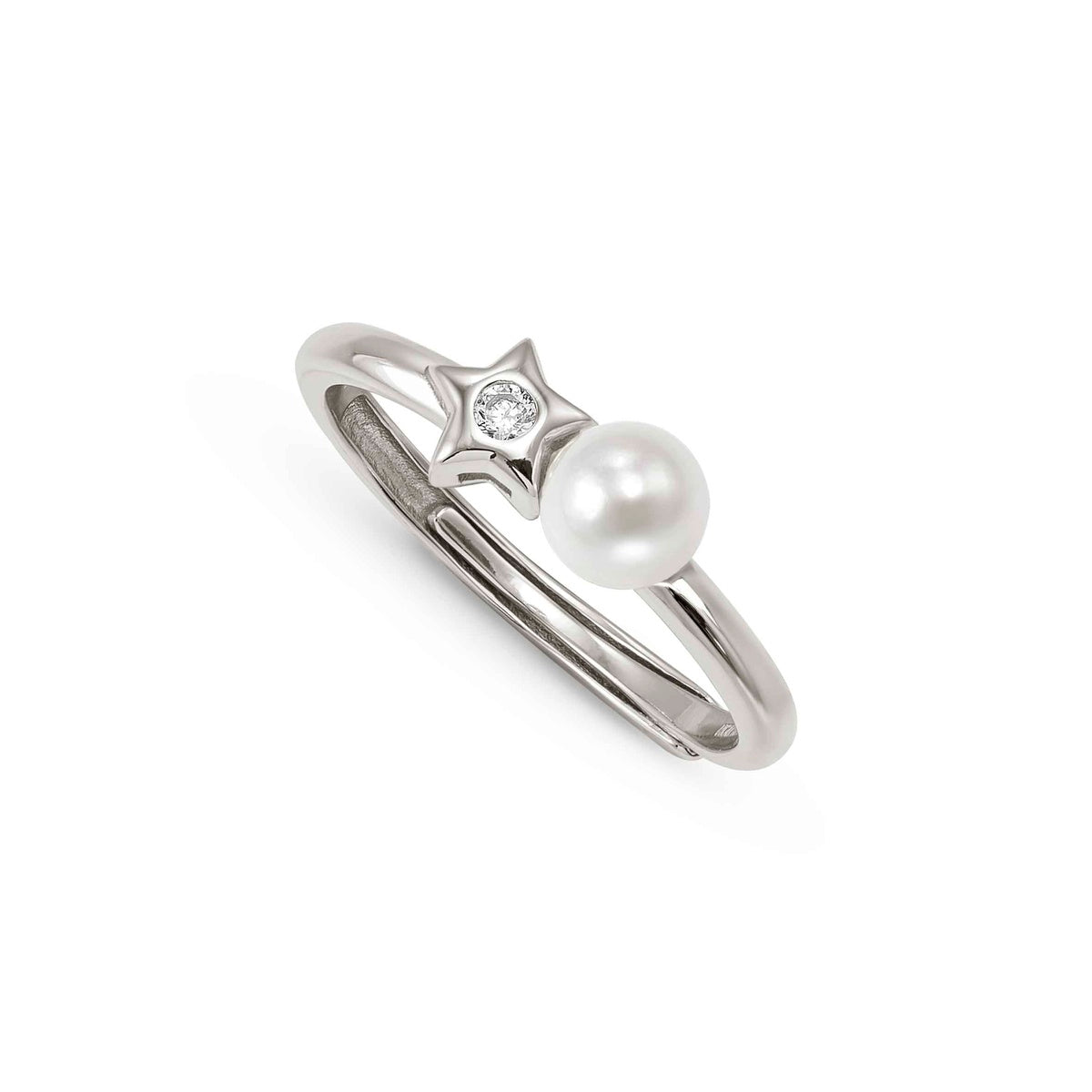 Nomination Silver Pearls Loop Star Ring