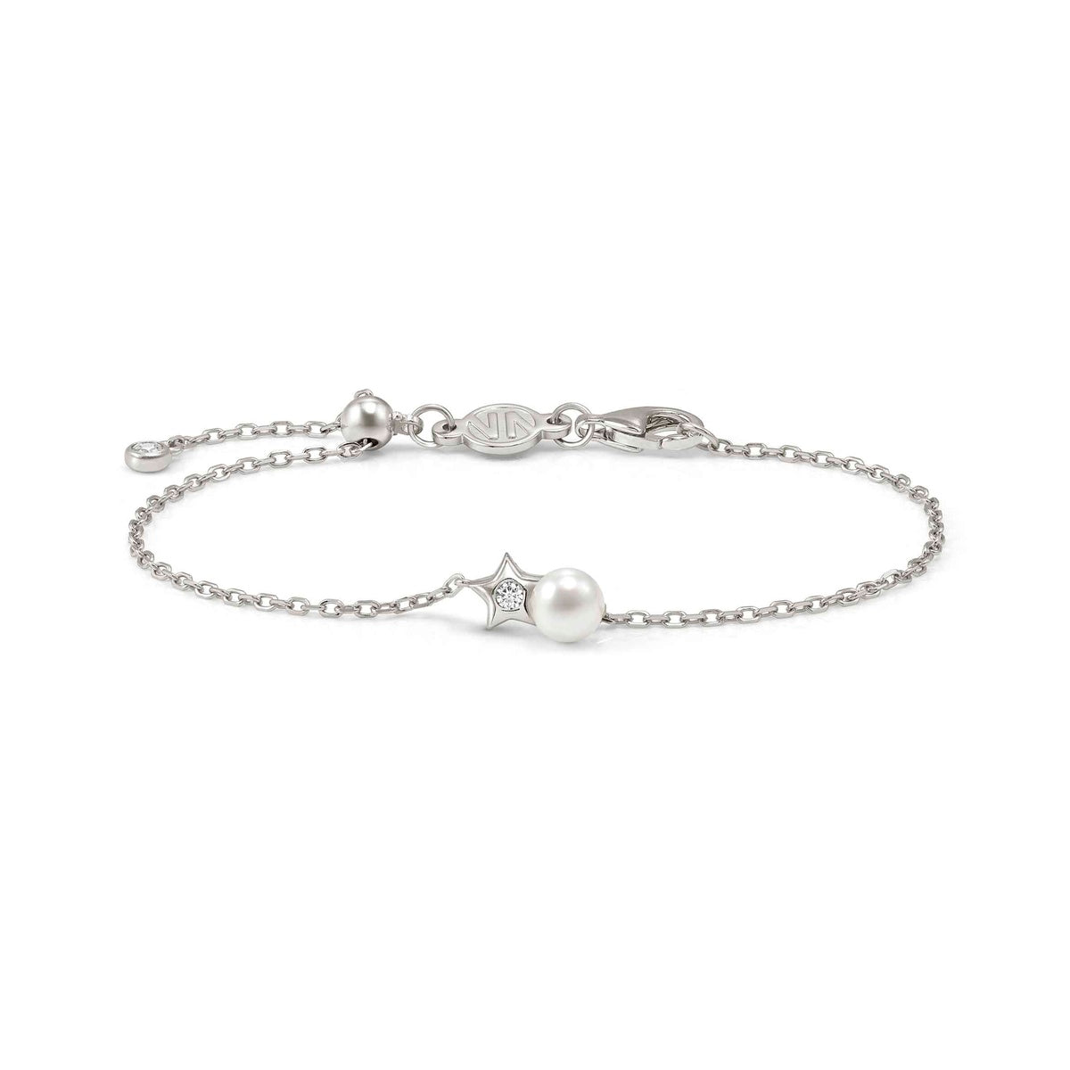 Nomination Silver Pearls Loop Star Bracelet