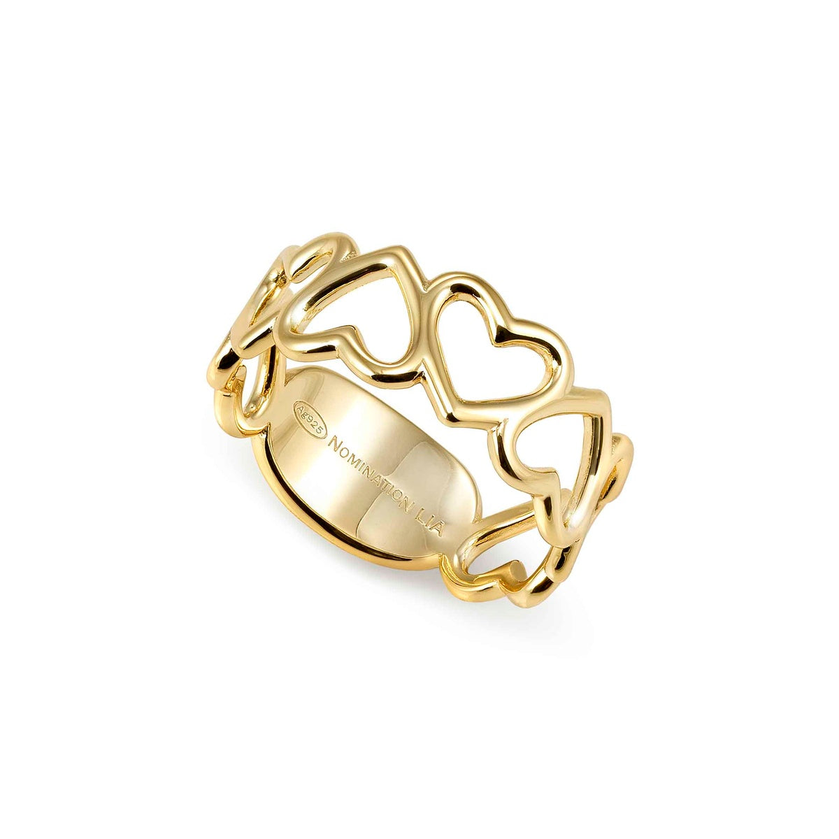 Nomination Gold Precious Moves Openwork Heart Ring