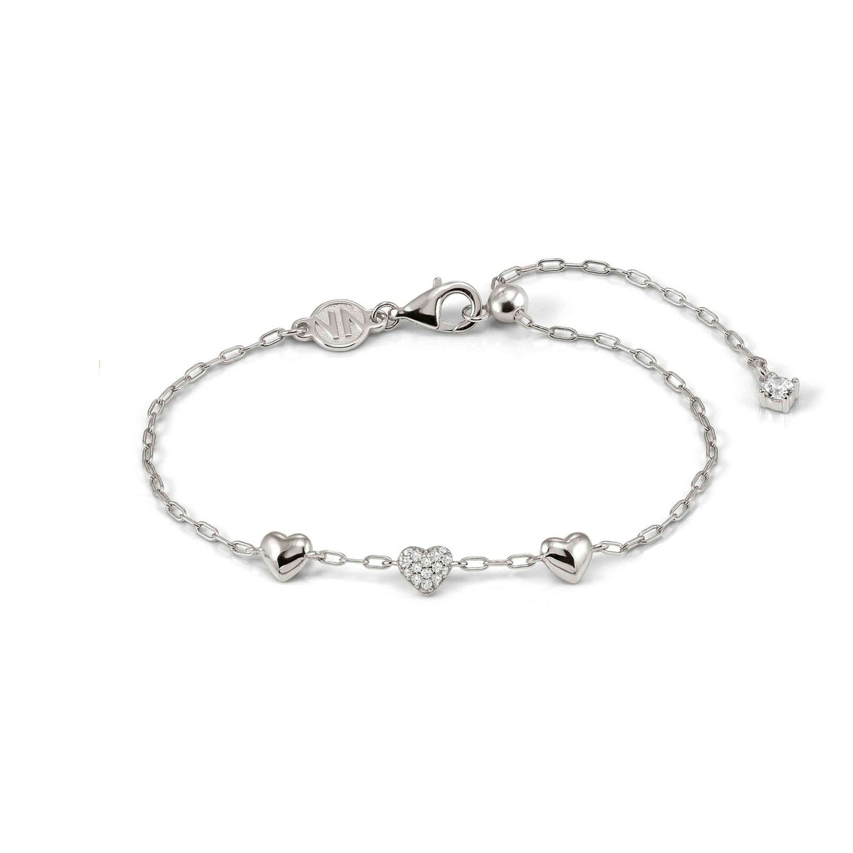 Nomination Silver Precious Moves Pavé Heart Bracelet