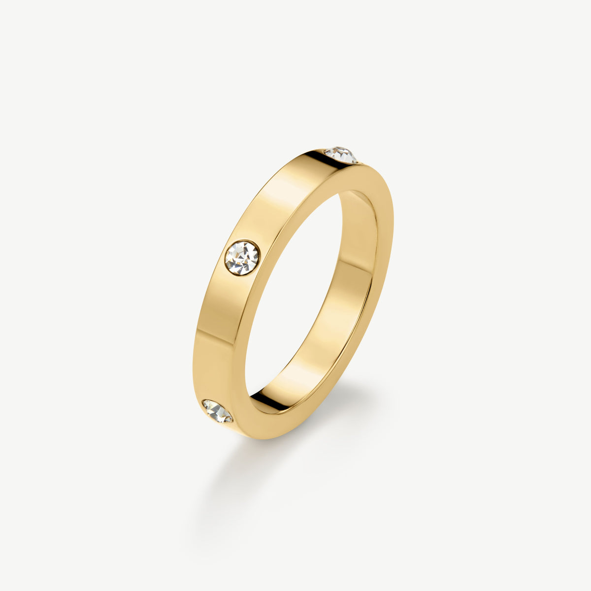 D.Louise Gold CZ Eternity Stacking Ring