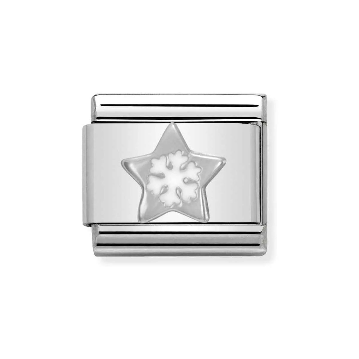 Nomination Silver Star Snowflake Charm