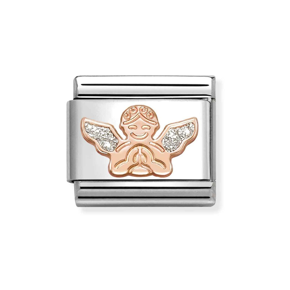 Rose Gold Angel Charm