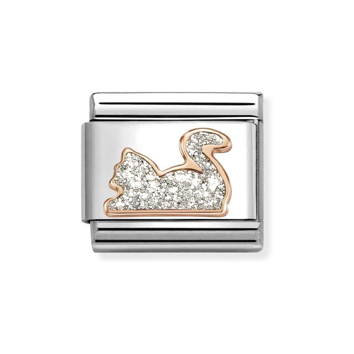 Rose Gold Cat Charm