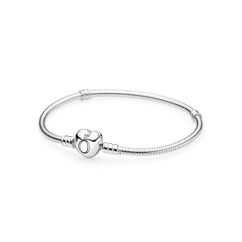 Pandora Moments Silver Heart Clasp Bracelet