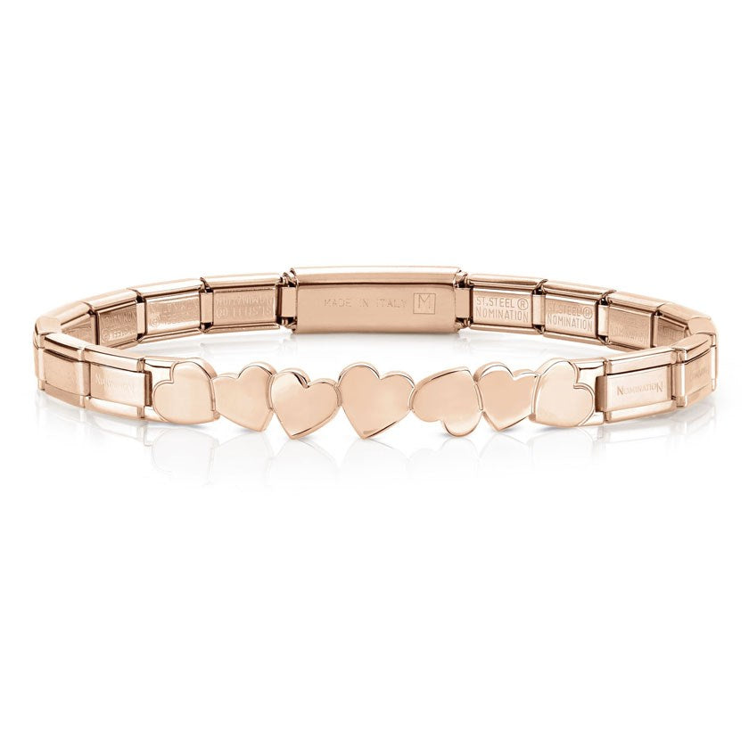 Nomination Trendsetter Rose Gold Heart Bracelet