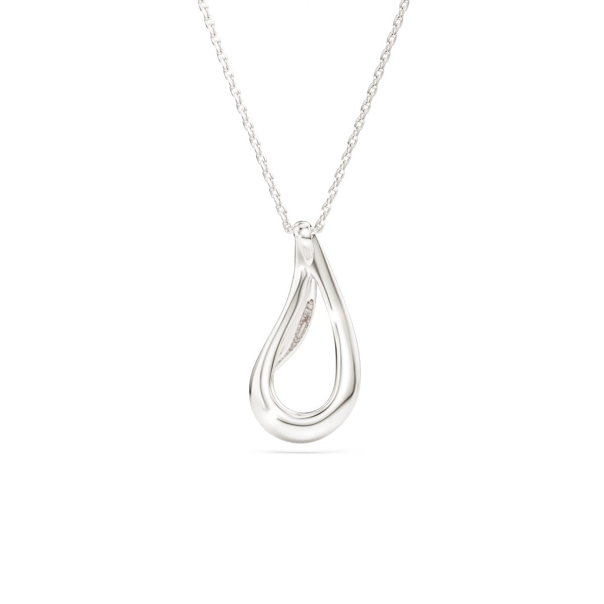 Swarovski Classica Sterling Silver White Round Cut Long Necklace