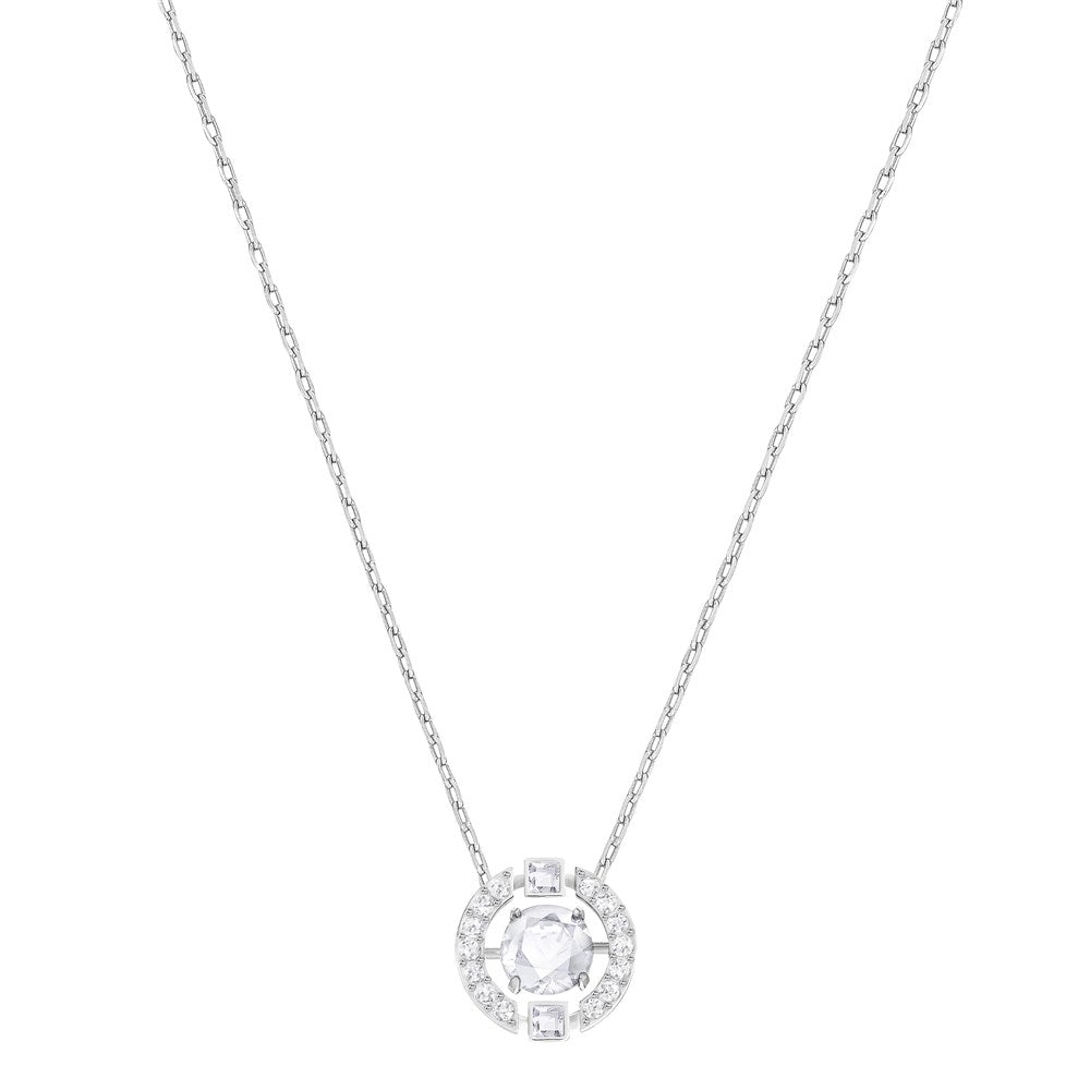 Swarovski Dancing Crystal Silver Necklace