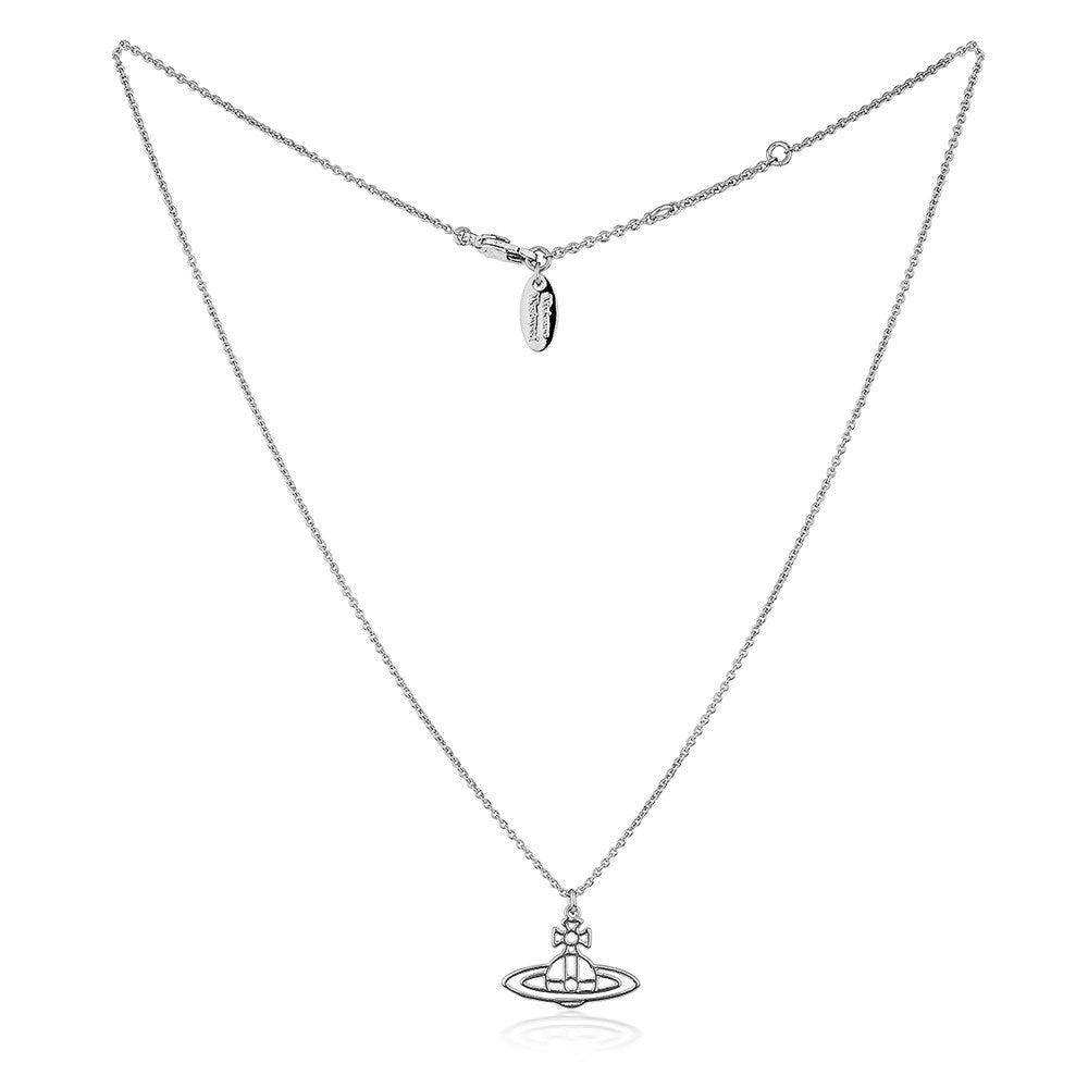 Vivienne Westwood Thin Lines Flat Orb Necklace