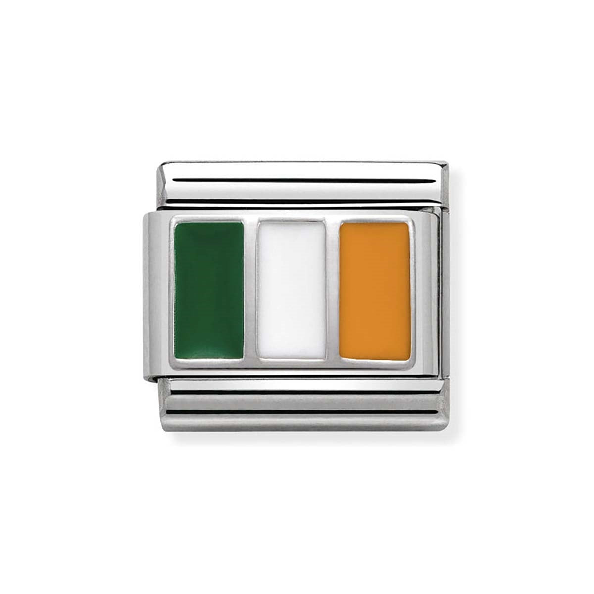 Nomination Silver Ireland Flag Charm