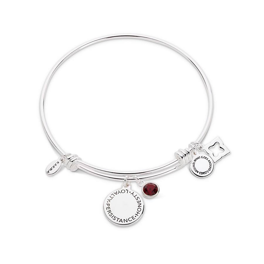 Karma January Birthstone Bangle