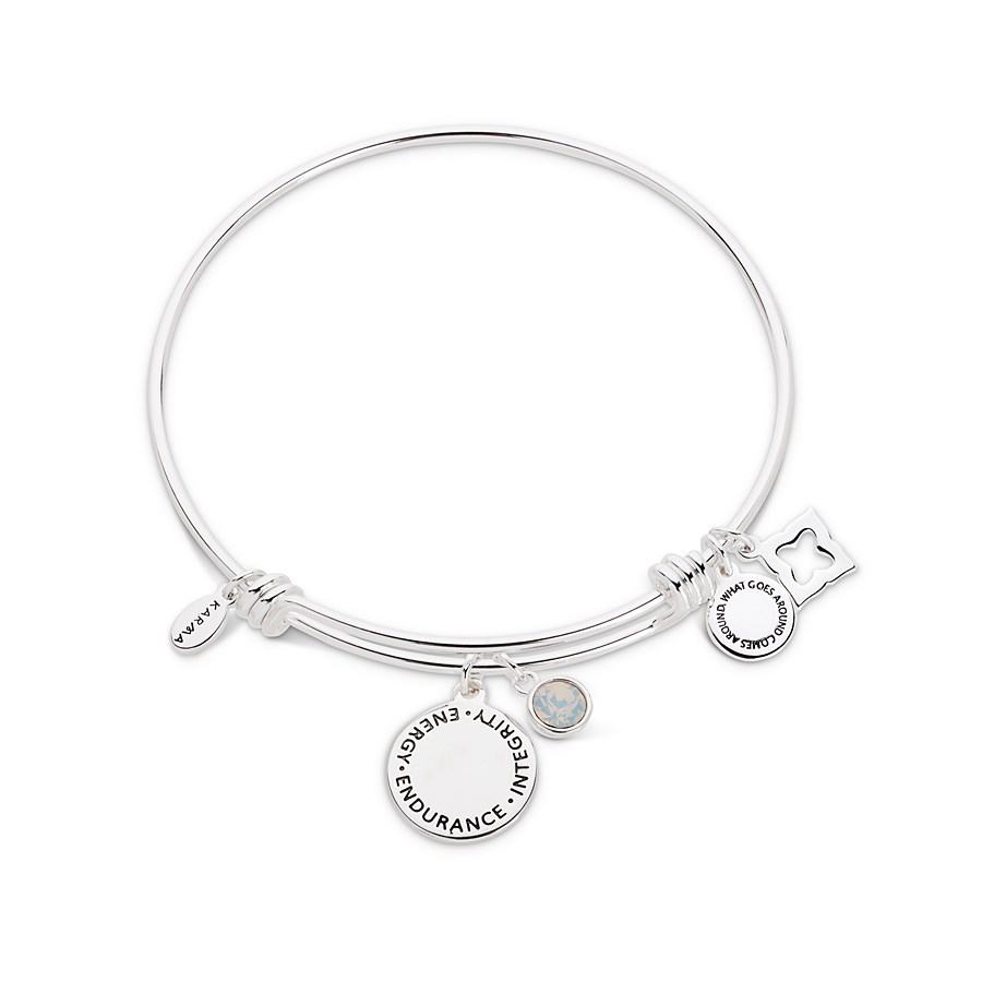 Karma October Birthstone Bangle