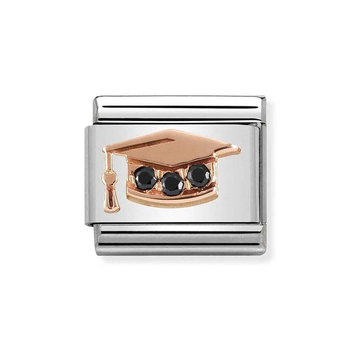 Nomination Rose Gold Graduation Hat Charm