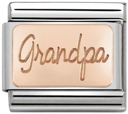 Nomination Rose Gold Grandpa Charm