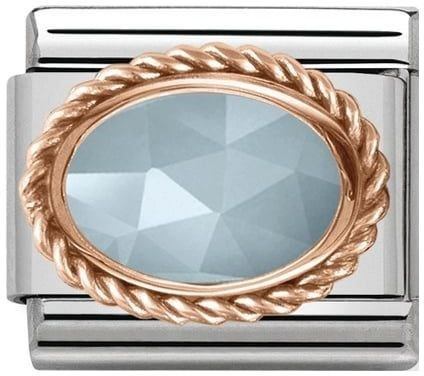 Nomination Rose Gold Amazonite Stone Charm