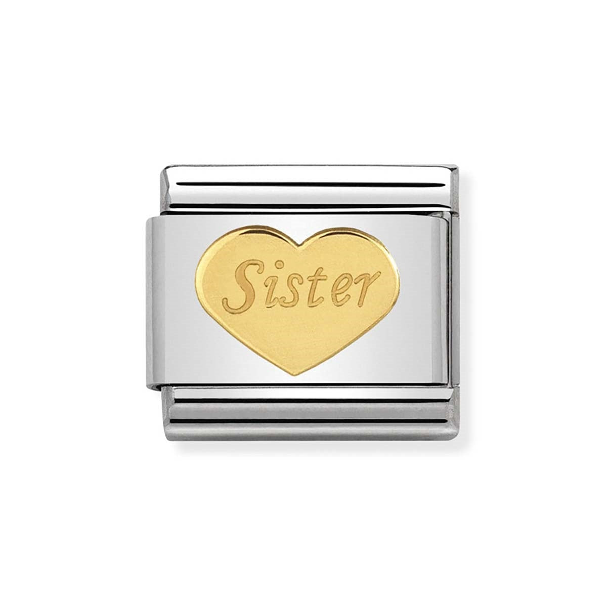 Nomination Gold Sister Heart Charm