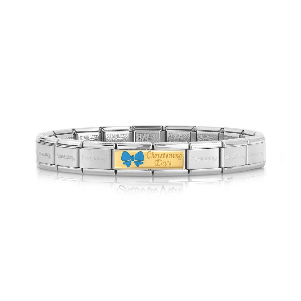 Nomination Blue Christening Day Double Charm