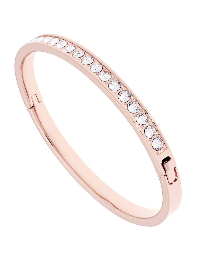 Ted Baker Clemara Hinge Crystal Rose Gold Bangle
