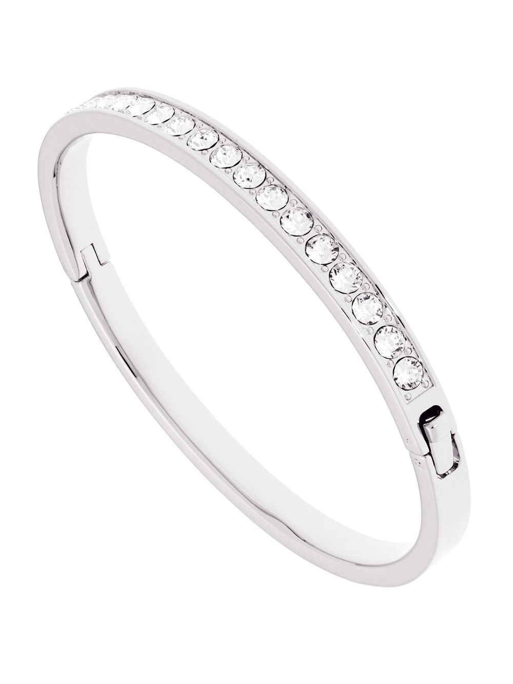 Ted Baker Clemara Hinge Crystal Silver Bangle