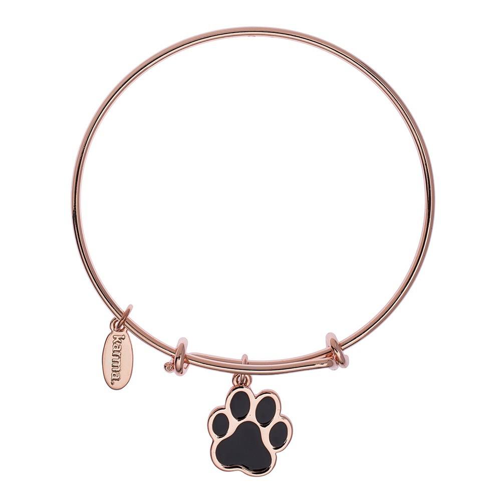 Karma Guide Dogs NI Paw Rose Gold Bangle
