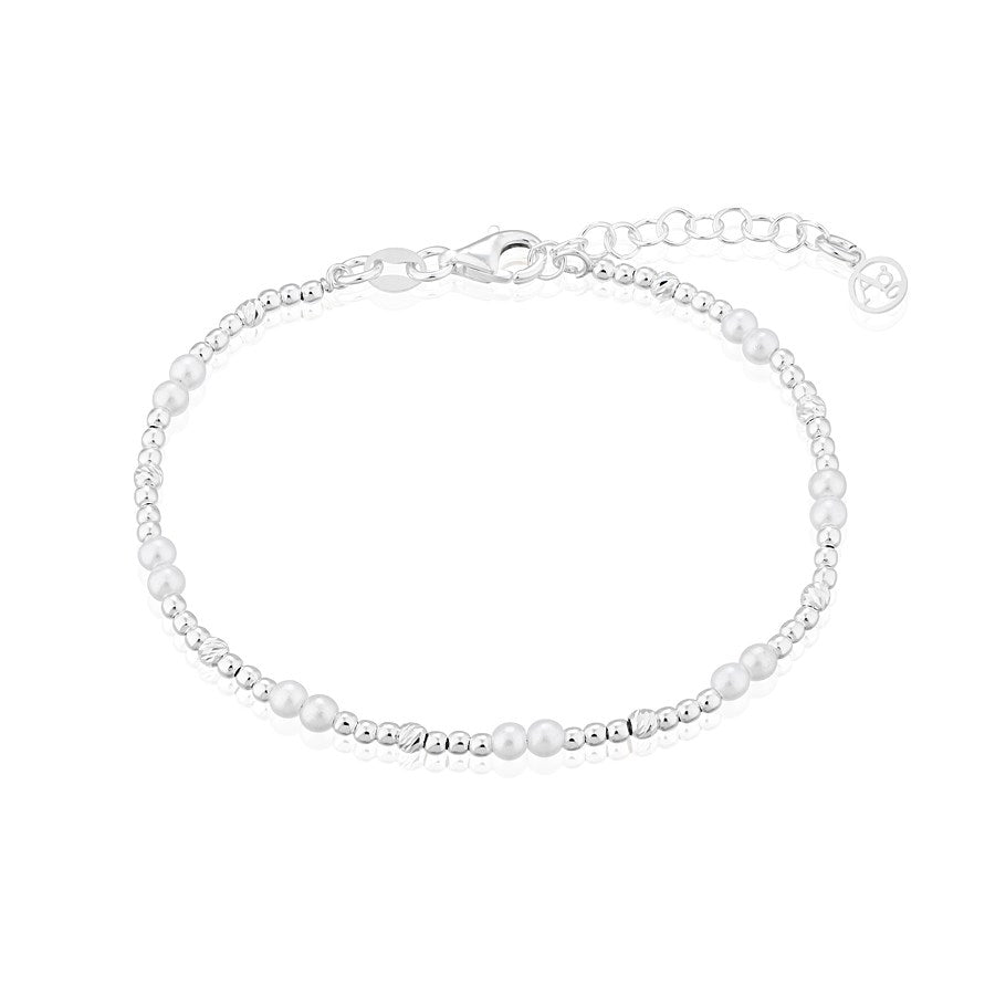 Argento Recycled Silver Fine Pearl Bracelet