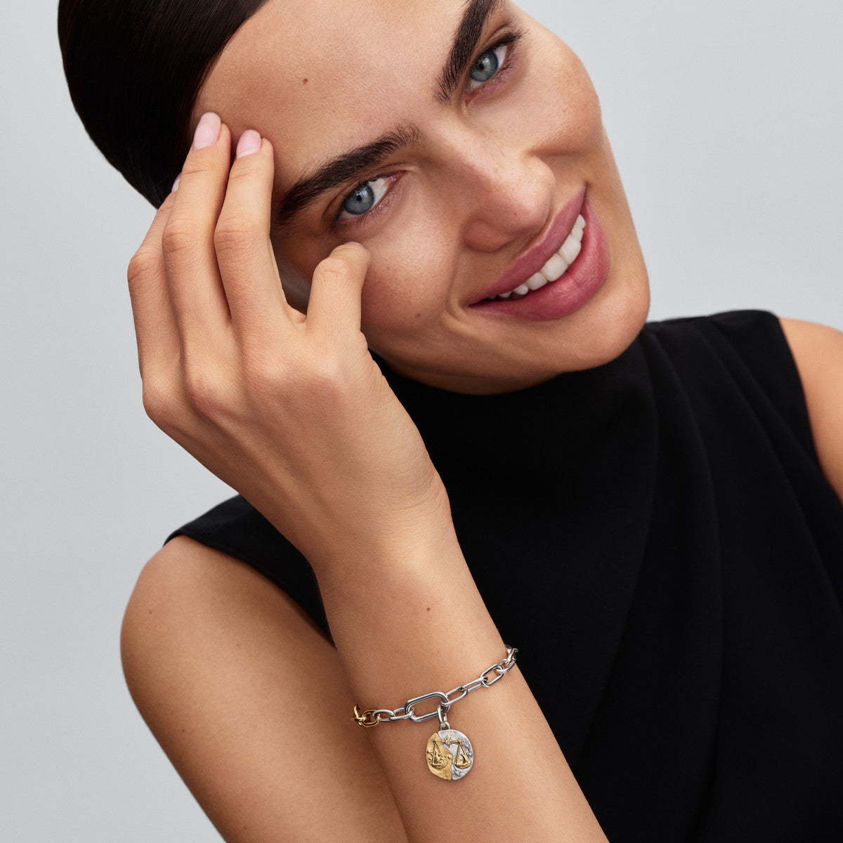Pandora Gold Libra Medallion Charm