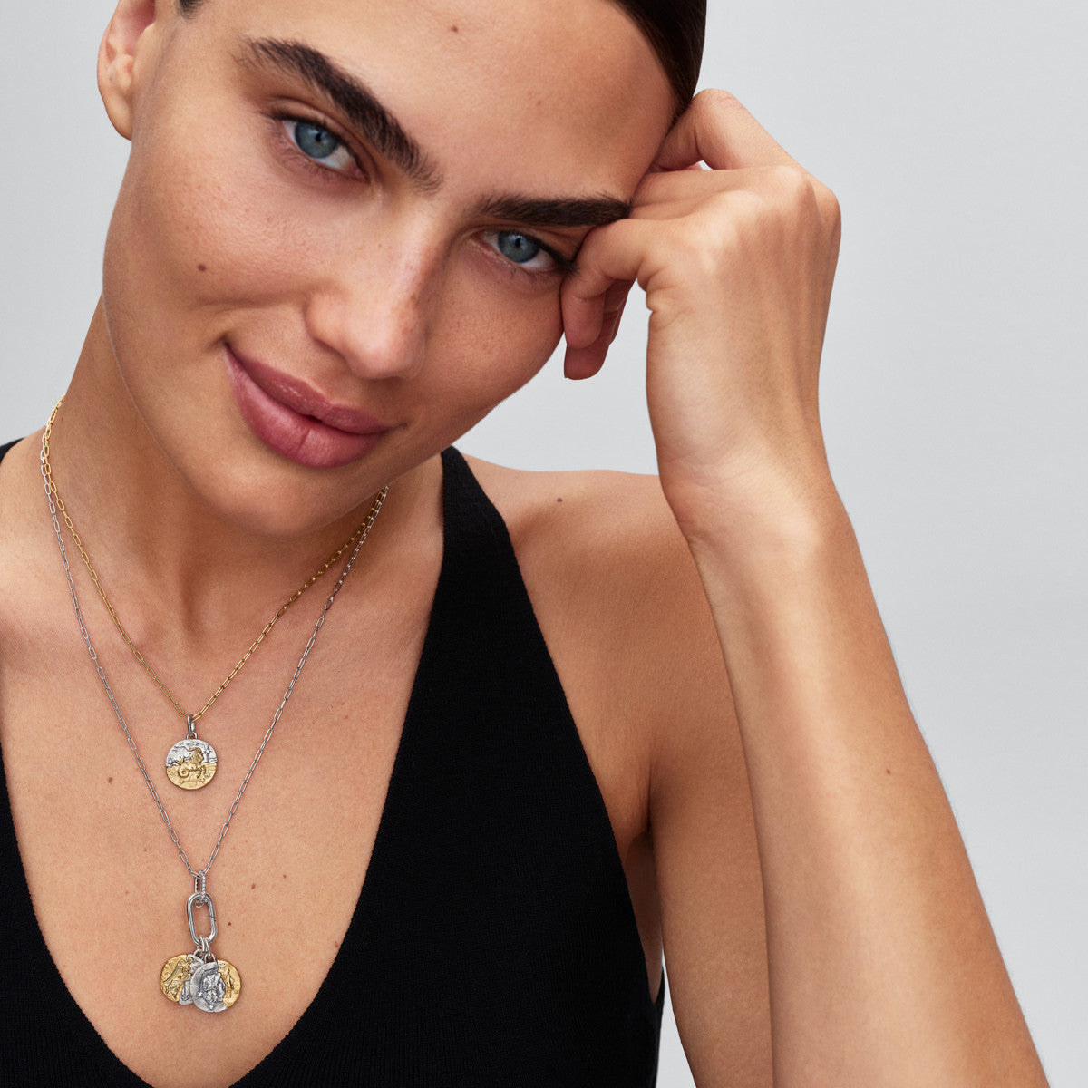 Pandora Gold Capricorn Medallion Charm