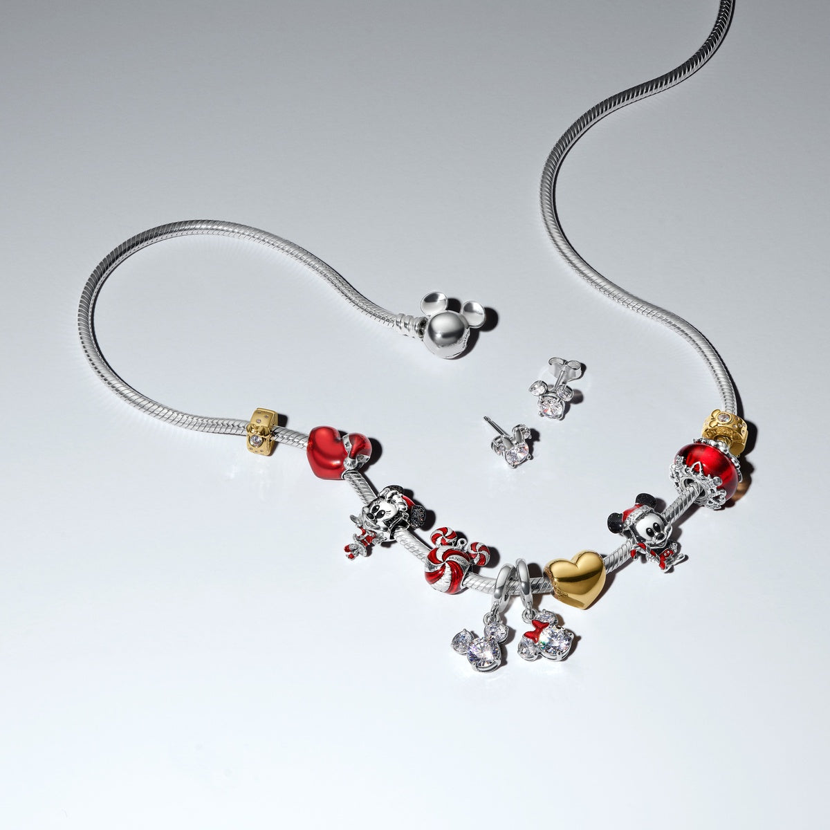 Pandora Disney Mickey Mouse Christmas Ornament Charm
